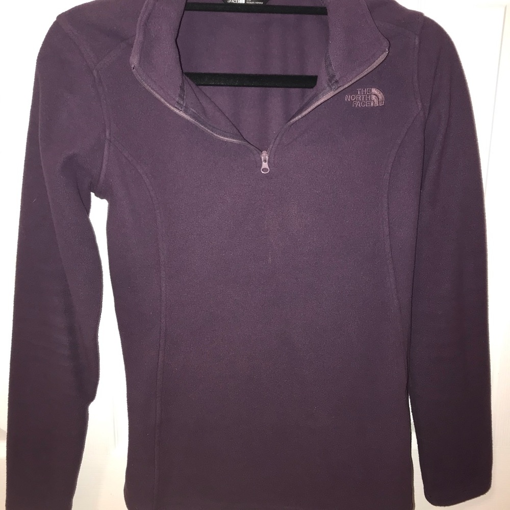 Purple Fleece North Face Quarter Zip